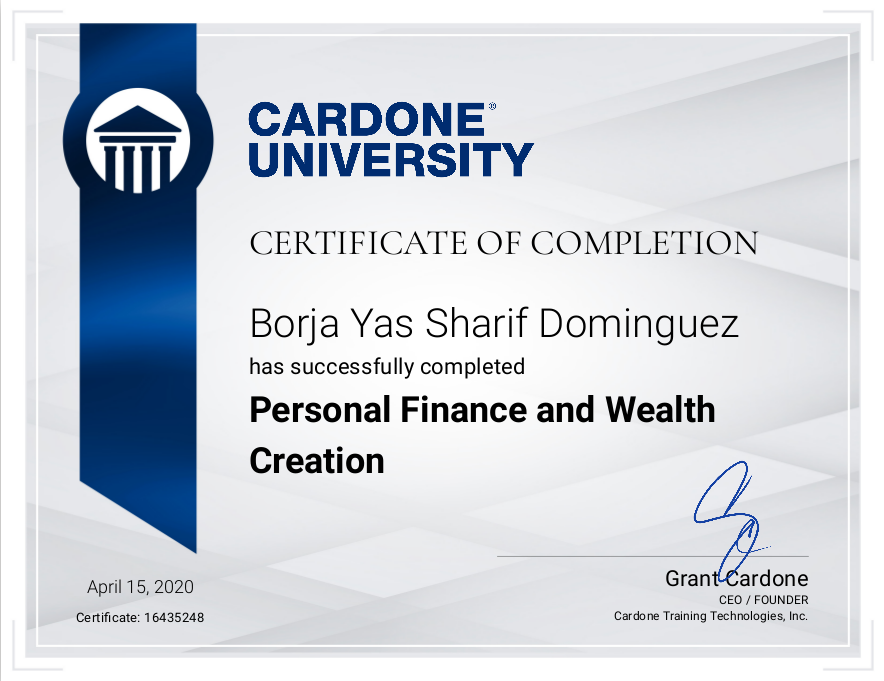 Cardonde University Borja Yas
